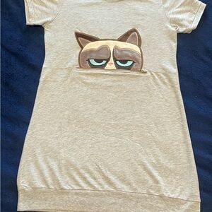 Grumpy Cat Graphic T-Shirt Dress